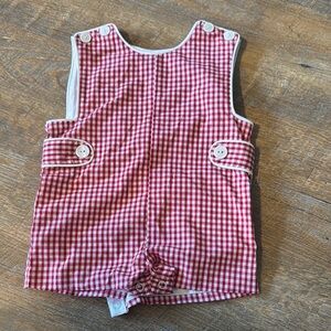 Red Gingham Kids One Piece